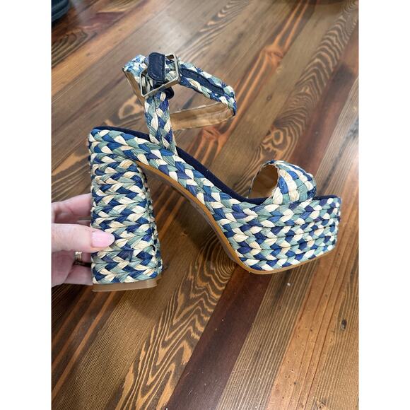 Castaner Adara Braided Raffia Platform Sandal Size 38 - Picture 7 of 8